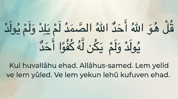 İhlas Suresi Arapça